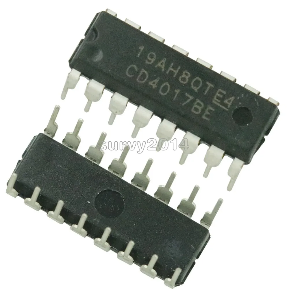 

5pcs/lot CD4017 CD4017B CD4017BE 4017 DECADE COUNTER DIVIDER IC new original