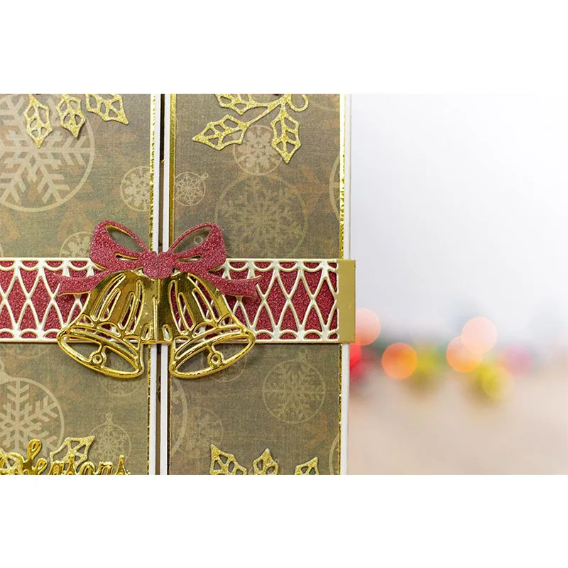 Металлические Вырубные штампы Рождественская елка колокольчик олень сани