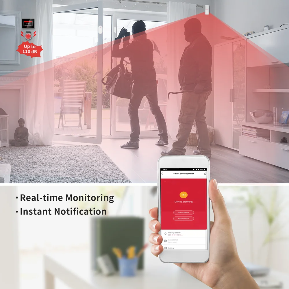 Staniot GSM домашняя охранная сигнализация 4G беспроводной Wi-Fi Tuya Smart Life приложение 4
