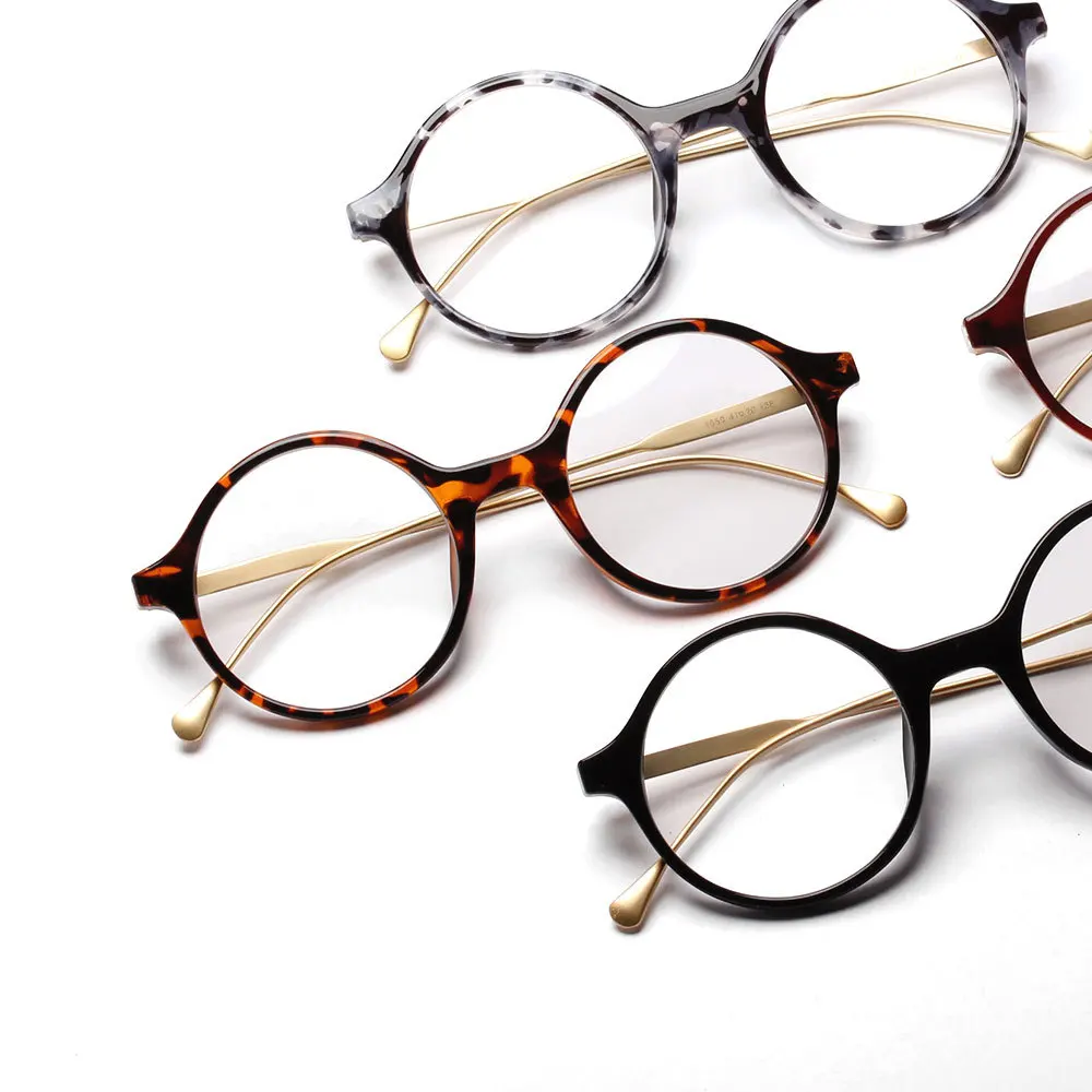 Винтажные круглые прозрачные очки женские брендовые дизайнерские с оптической