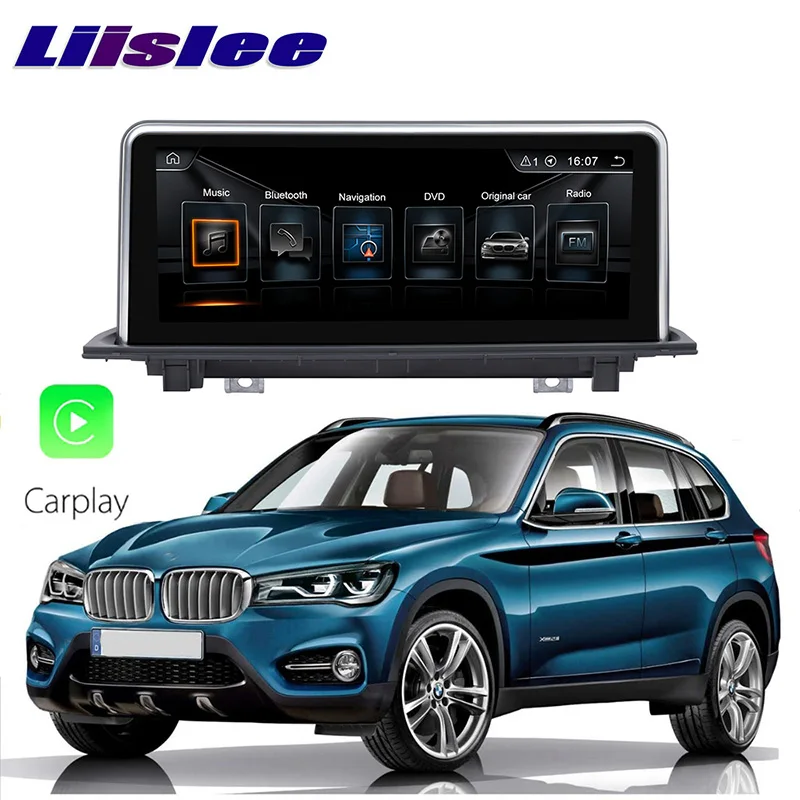 LiisLee 9 дюймов Автомобильный мультимедийный GPS аудио Hi Fi Радио стерео для BMW X1 F48 2016 ~