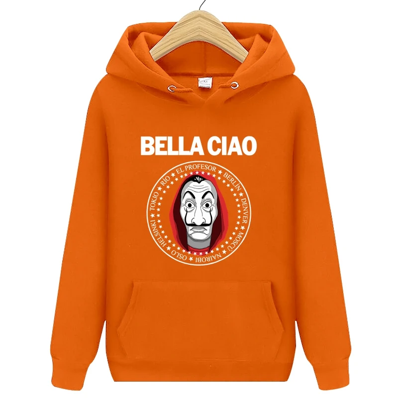 Мужская/Женская толстовка с капюшоном Дом бумажных денег | Мужская одежда