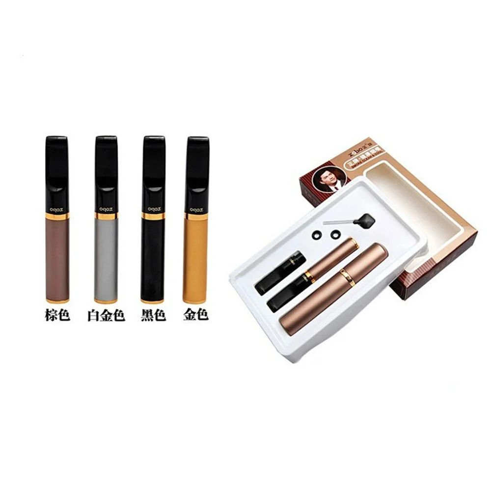 Металлический двойной фильтр очистка от дыма здоровье и мундштук курительная