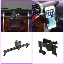 ST Car Accessories Stainless Steel Center Console Multifunction Phone Mobile Bracket Holder Mounts For Toyota FJ Cruiser 07-2021