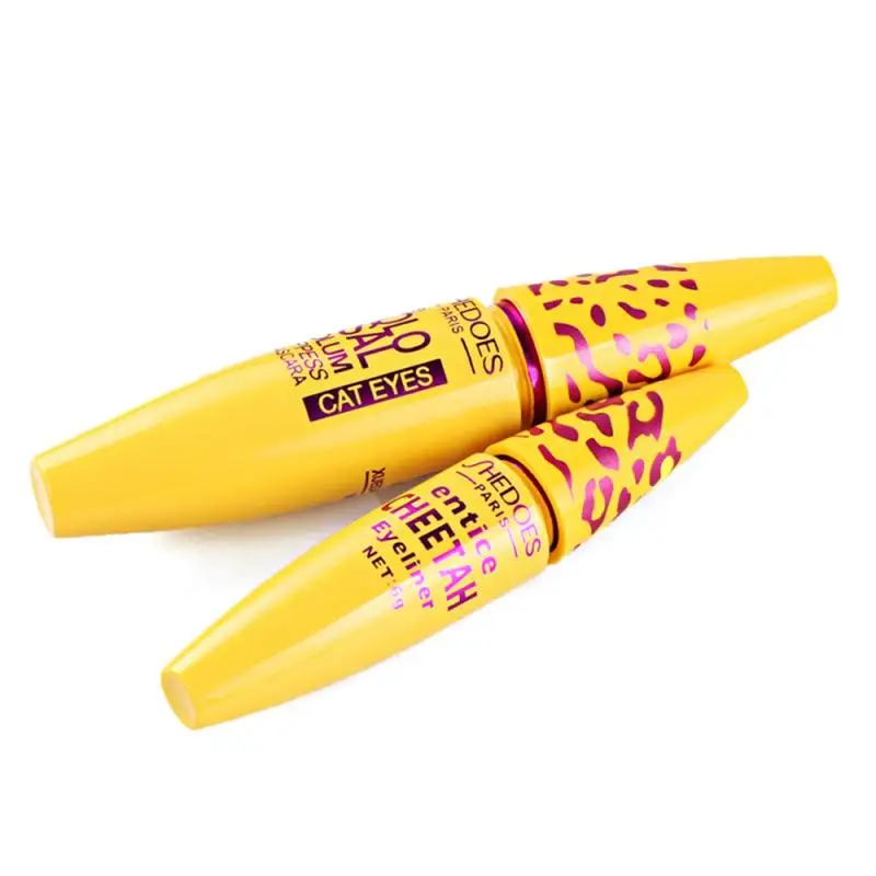 Водостойкая тушь для ресниц с 3D волокнами длительная завивка стойкая черная