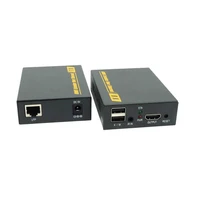 hdmi compatible kvm extender hdmi to rj45 network cable transmission supports usb keyboard and mouse hd 1080p 120m hdmi extender