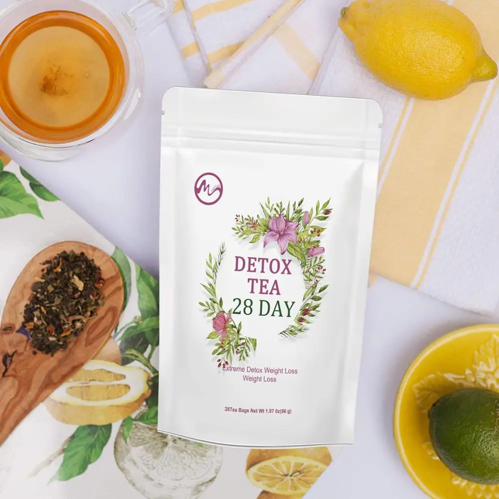 Minch ночное Очищение жиросжигание 28 дней Детокс чай уменьшение вздутия живота и