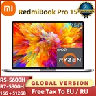 Xiaomi RedmiBook Pro 15 ноутбук AMD R5-5600H  R7-5800H 16 ГБ 512 ГБ SSD 3,2 K экран Win10 Pro Mi