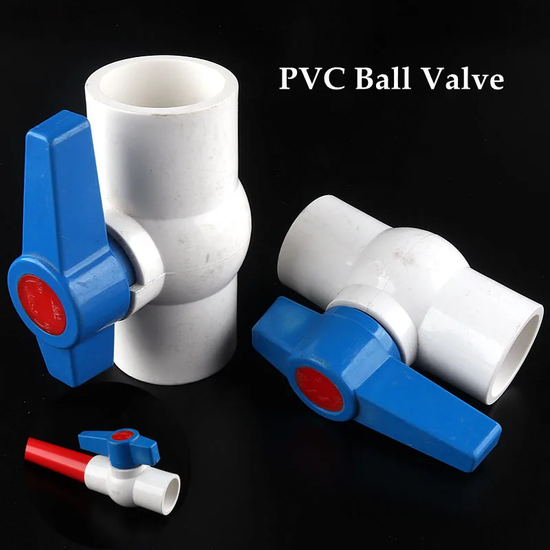 

Inside Dia 20/25/32/40mm PVC Pipe Ball Valves Water Irrigation System Drainage Tube Quick Valve Water Pipe Connector Fittings