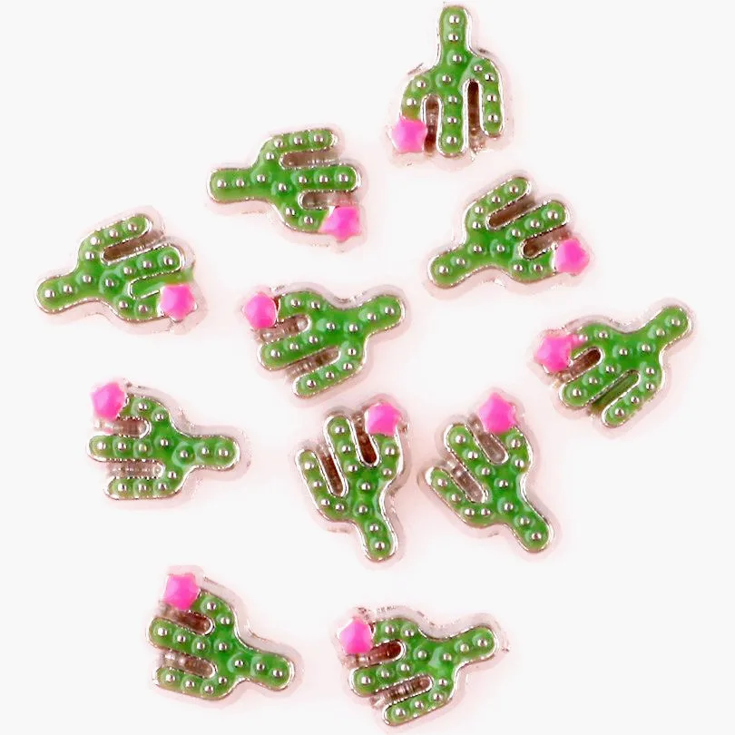 20 шт./лот цветок растения кактус плавающие амулеты делая плавающей памяти кулон