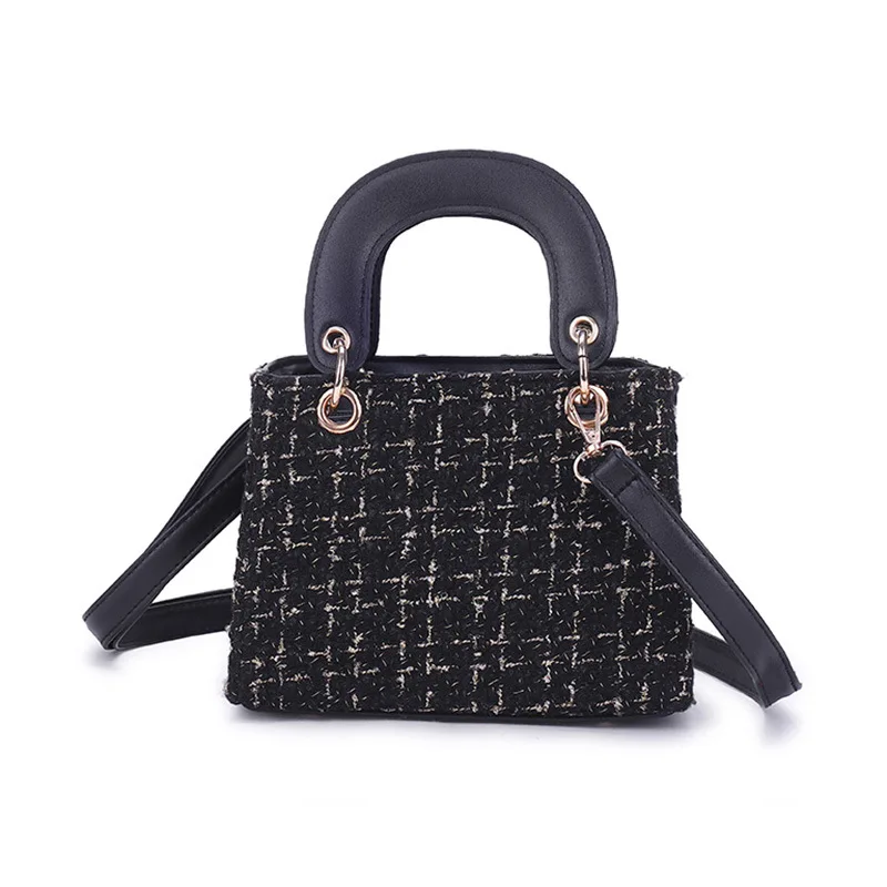 2020 зимняя модная Новая женская квадратная сумка качественная шерстяная