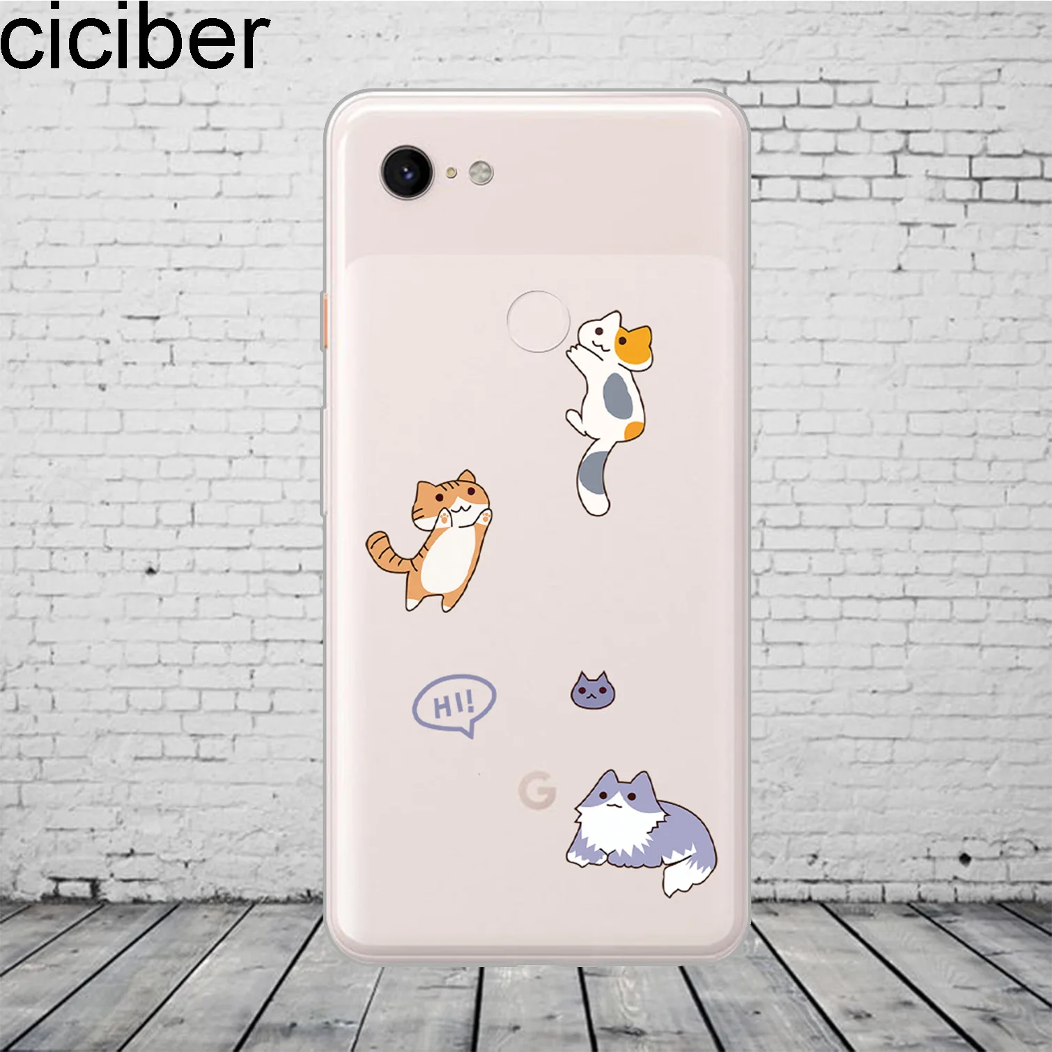 Ciciber чехол для телефона с аниме животными милым забавным котенком Google Pixel 3 2 XL