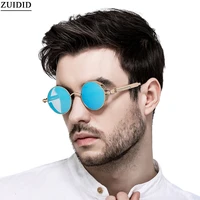 2022 steampunk sunglasses round punk glasses bril luxury fashion oculos de sol vintage lunette de soleil homme zonnebril heren