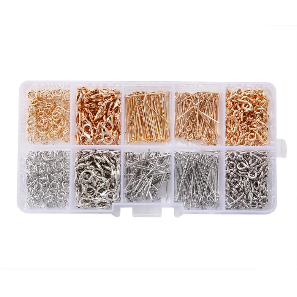 350 шт./кор. застежки-карабины соединительное кольцо с плоской головкой штифты