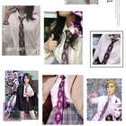 Галстук для косплея по мотивам Необычные приключения Джоджо, шейный платок с мотивом Кира йошикаге, KILLER QUEEN, с черепом, Небесные двери