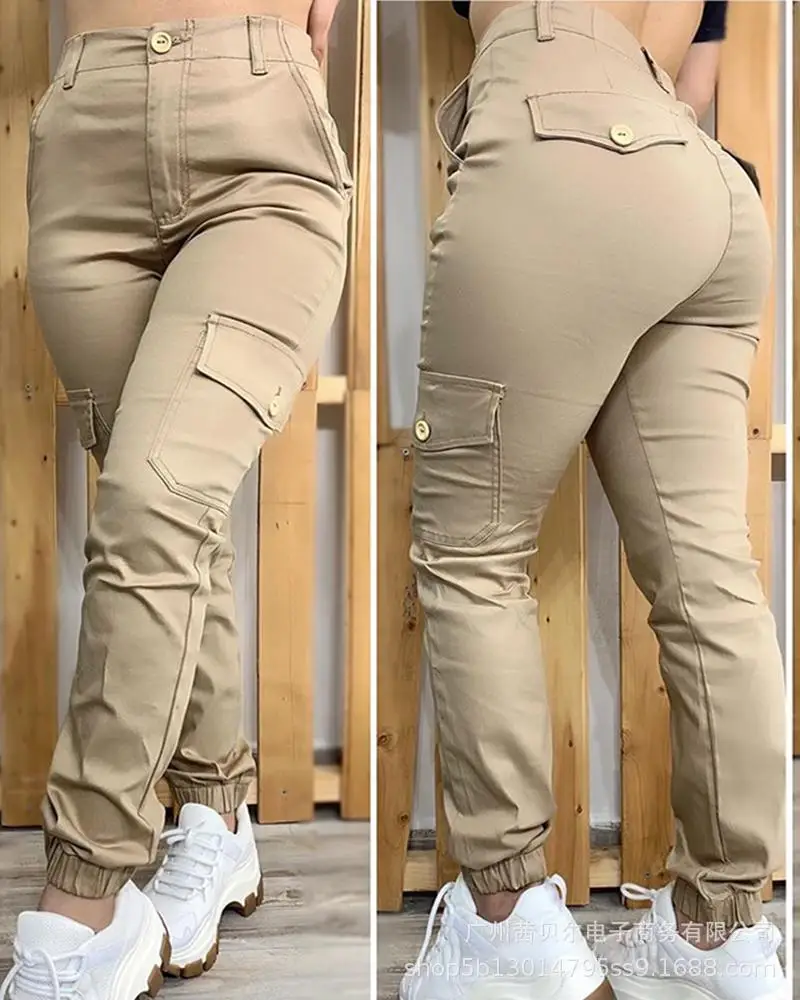 

2021 New Khaki Pants Women