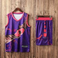 top quality basketball uniform set men basketball jerseys 2020 custom printed sports suit cool school sports suit with pockets