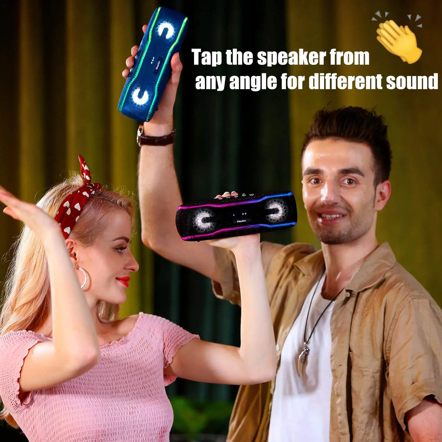 Портативная Bluetooth Колонка EasyAcc водонепроницаемая IPX7 колонка с двойным