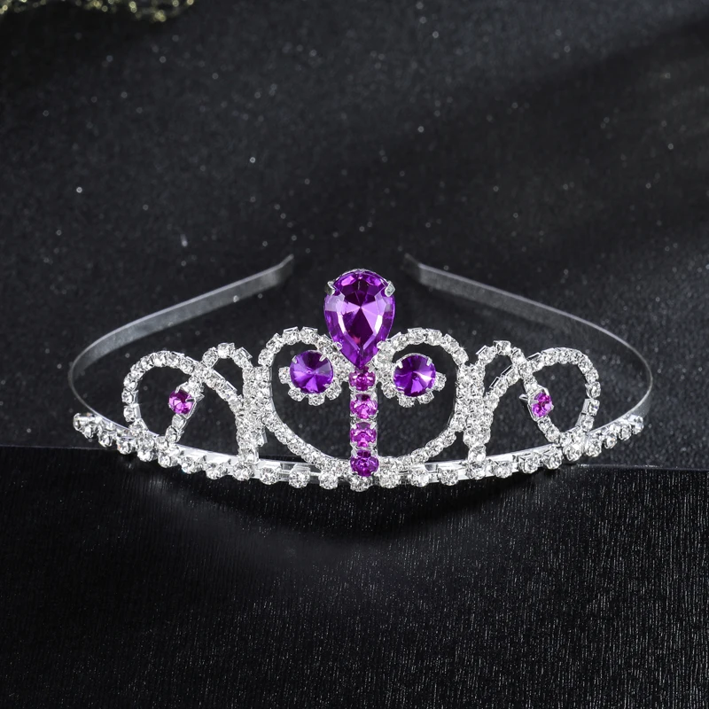 Princess Crystal Crown Jewellery Tiara Headband Fashion Flower Girls Hair Accessories Banquet Party Jewelry | Украшения и