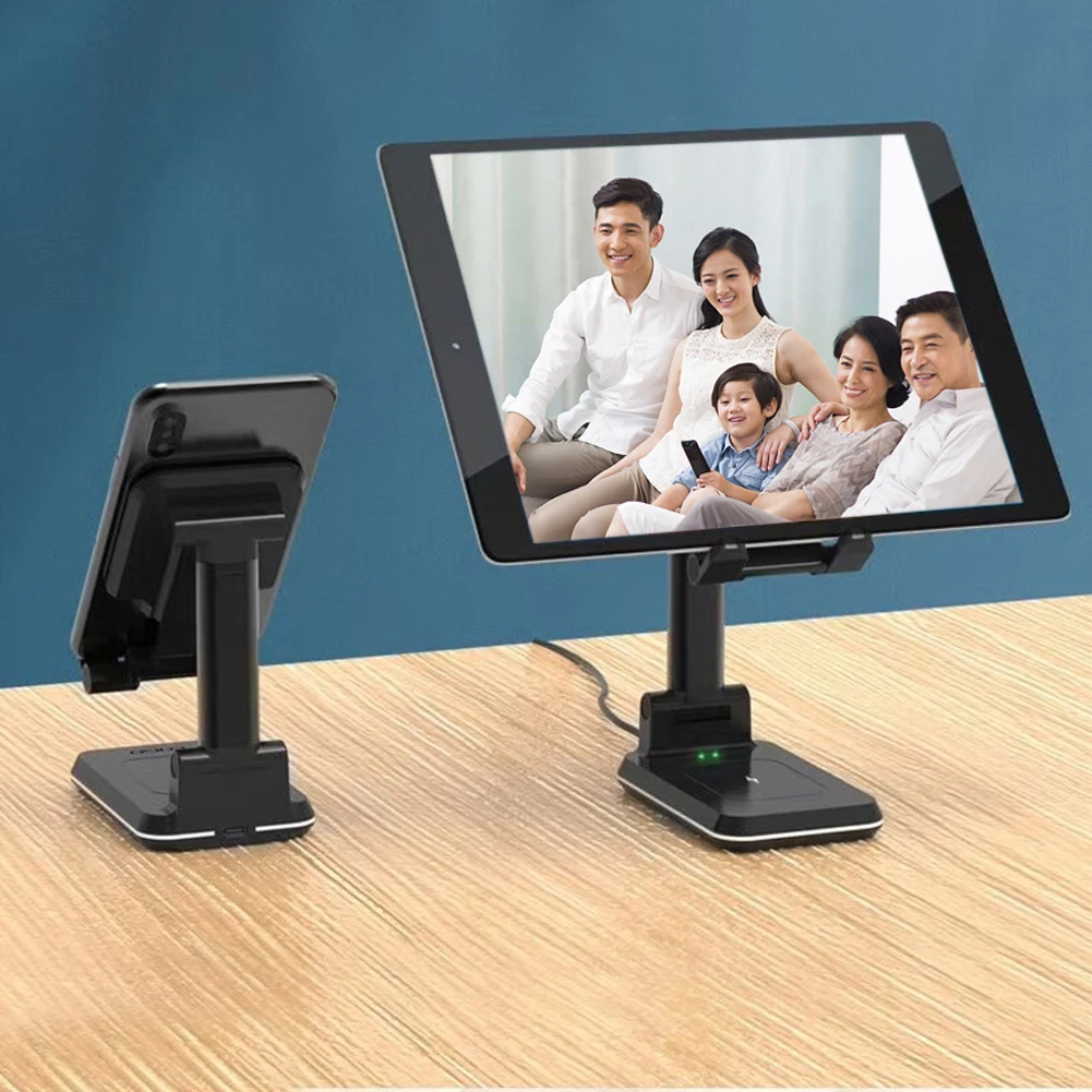 2 в 1 сотовый телефон стенд Беспроводной Зарядное устройство Портативный