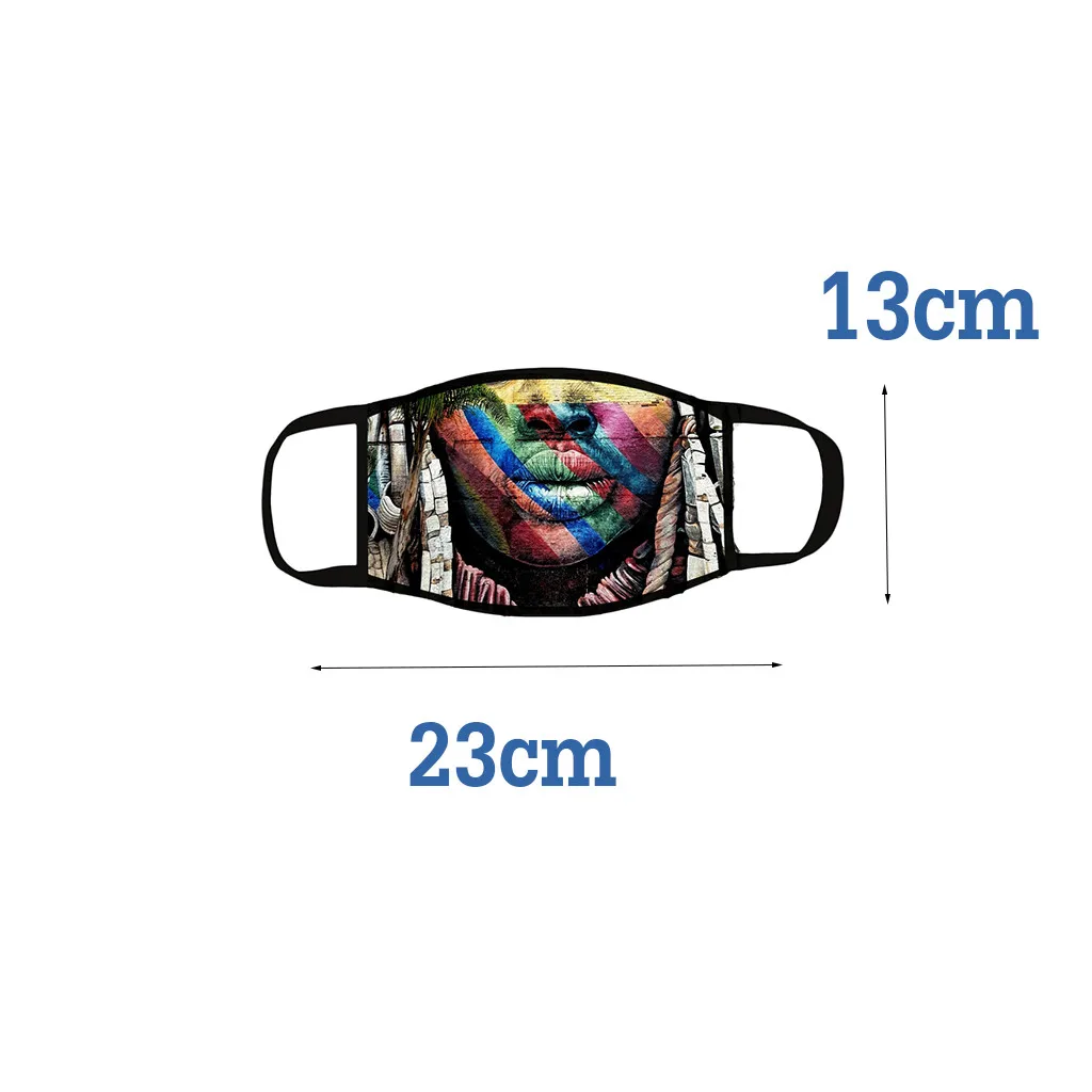 

Adult outdoor protective mask can be reused beauty ear hanging adjustable face mask for autumn and winter warmth protection