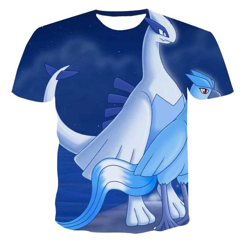 

Summer New 3D Printing T-Shirt Dragon Pattern Printing Round Neck Fashion Casual T-Shirt Men And Women All-Match Short-Sleeved X