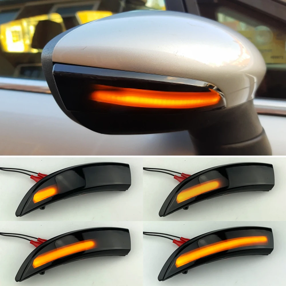 

Мигающее боковое зеркало с проточной водой, мигающий светильник светодиодный динамический светильник Тель поворота для Ford Fiesta 2008-2017 B-Max ...