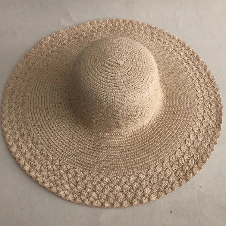 

LVTZJ summer straw hat women big wide brim beach hat sun hat foldable sun block UV protection panama hat bone chapeu feminino