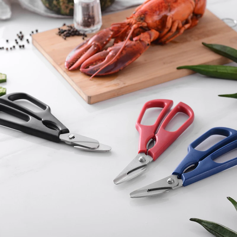 

Dobeli Multi-function 2Cr14 Stainless Steel Lobster Special Scissors Gadget Detachable Lobster Cut Crab Claw Kitchen Hand Tools