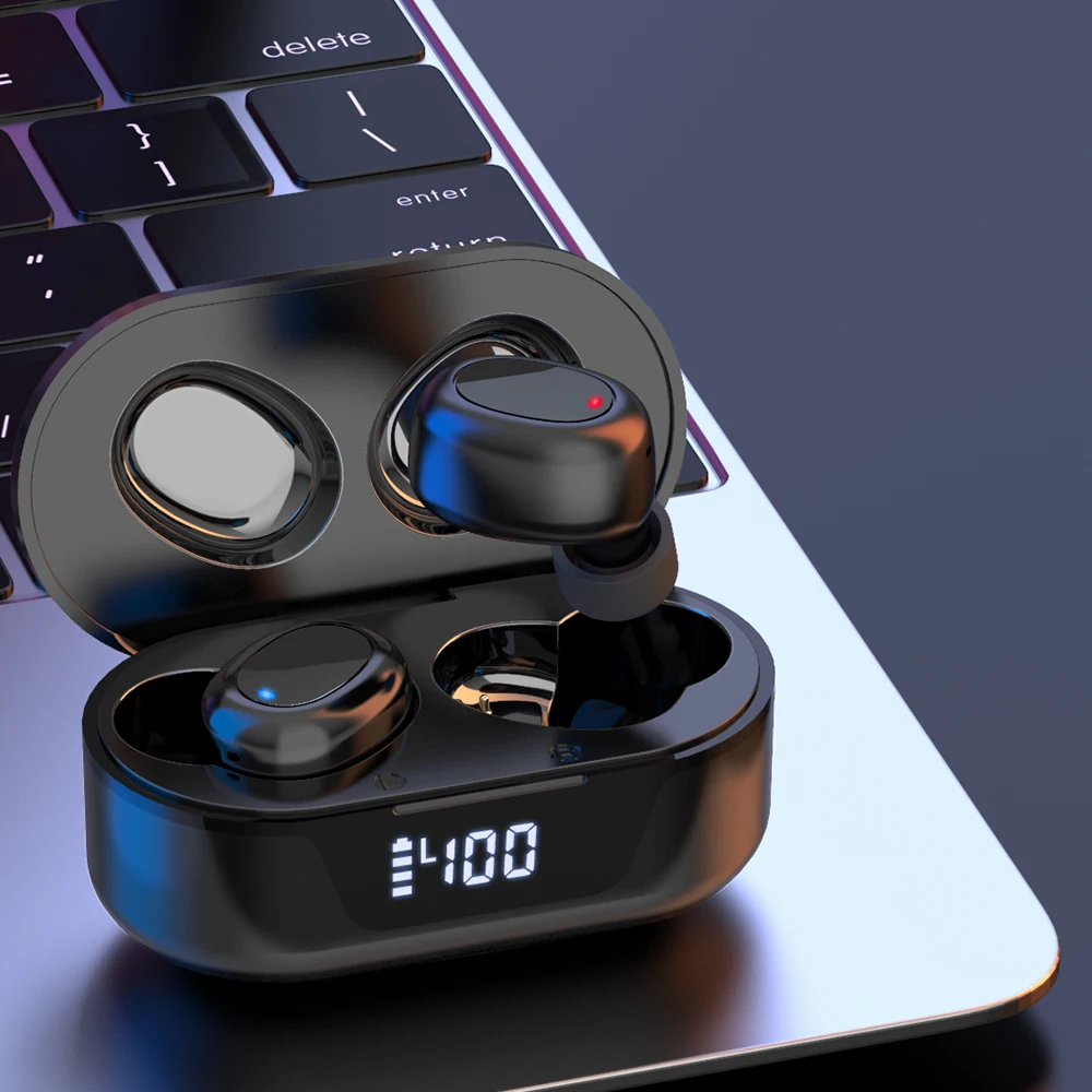 

TWS беспроводные наушники Bluetooth 5,0, стереонаушники, спортивные мини-наушники с шумоподавлением для всех смартфонов, Hi-Fi