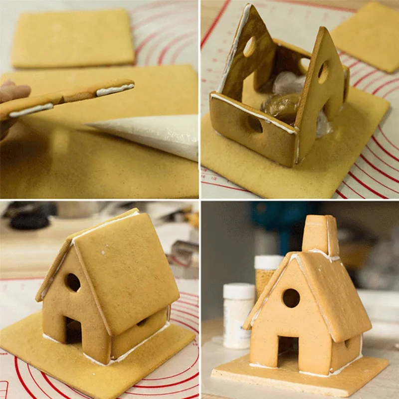 Рождественский пряничный домик форма для печенья 9 шт. нержавеющая сталь 3D лося