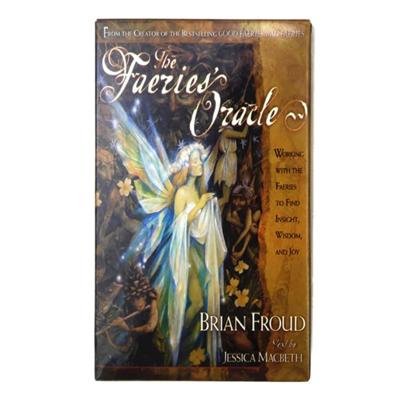 

66pcs Tarot Cards Deck The Faeries' Oracle Cards Beautifully Designed Durable Fairy Paper Tarot Card For Fun Playing Board Games