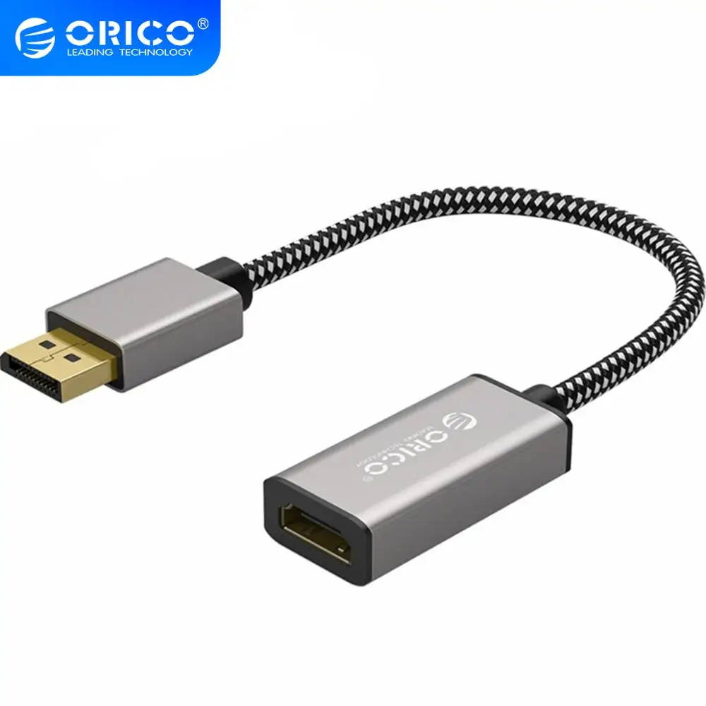 Адаптер для монитора компьютера ORICO 4K 1080P 30 Гц DP HDMI штекер гнездо VGA Mini 2 порта HD