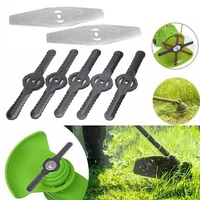 5pcs grass trimmer blades 2pcsstainless steel blade replacements plastic 12v garden lawn mower brush cutter blades accessorie