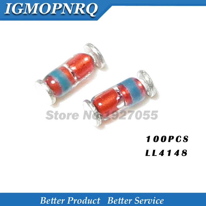 100 шт. LL4148 34 1N4148 4148 SMD Диод Зенера Новый|Диоды| |