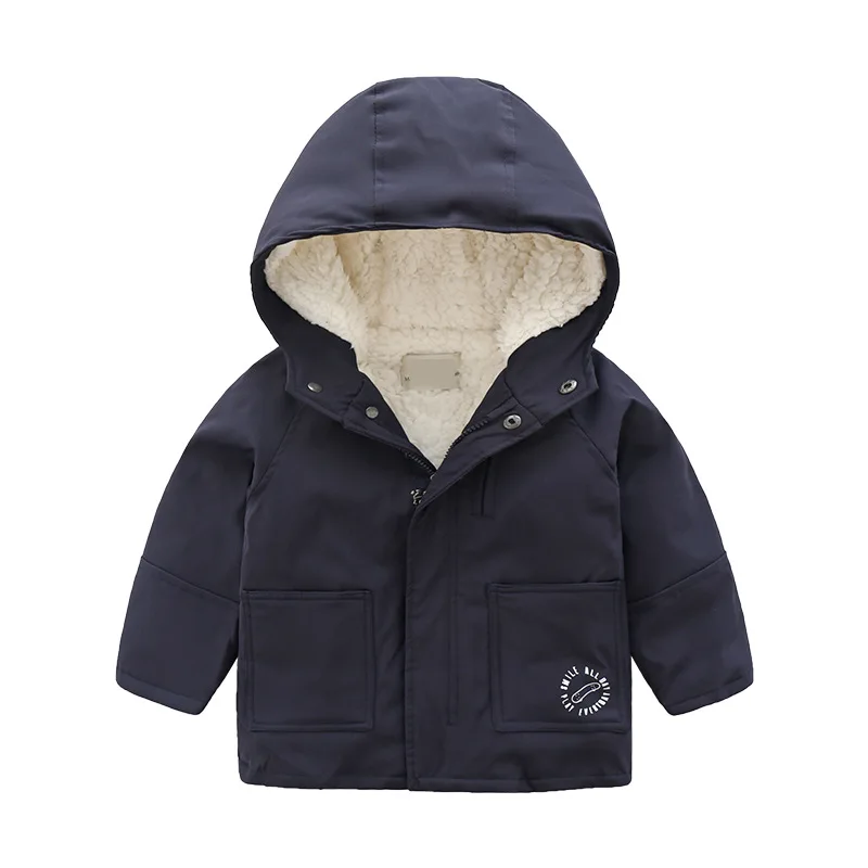 2019 г. Осенне зимняя детская одежда с хлопковой подкладкой и алфавитом для