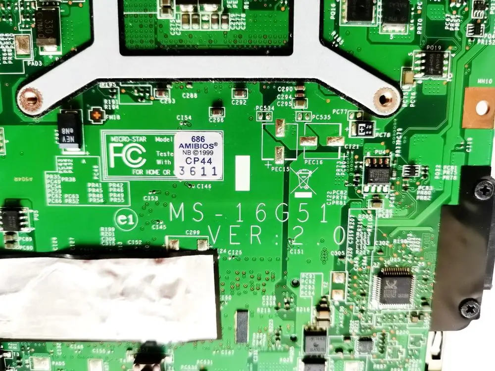 Оригинальная материнская плата для ноутбука MSI GE620 MS-16G51 GT555M VER2.0 N12E-GE2-B-A1