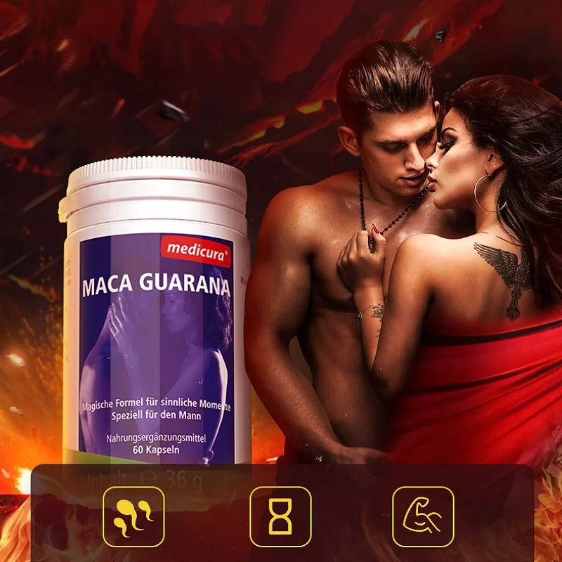 

Germany Medicura Maca Guarana Capsule for Men Vitality Stamina Sexual Function Sperm Production Physical Endurance Supplements