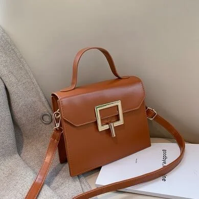 

Retro Fashion Female Tote bag 2021 New High Quality PU Leather Women's Designer Handbag Lock Travel Shoulder Messenger Bag