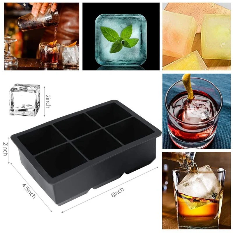 

Ice Square Trays Set of 2,Sphere Ice Ball Maker with Lid,Square Ice Square Maker,for Whiskey/Cocktails&Homemade