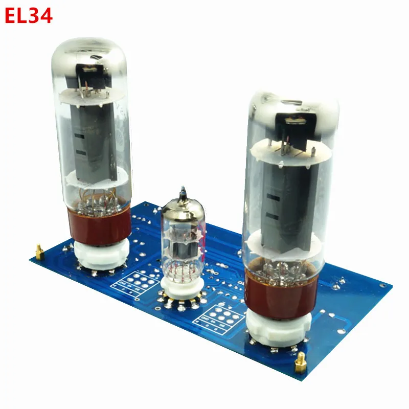 EL34 el34b 10W amplificador de tubo de clase A de un solo extremo, amplificador de potencia, kit de placa diy