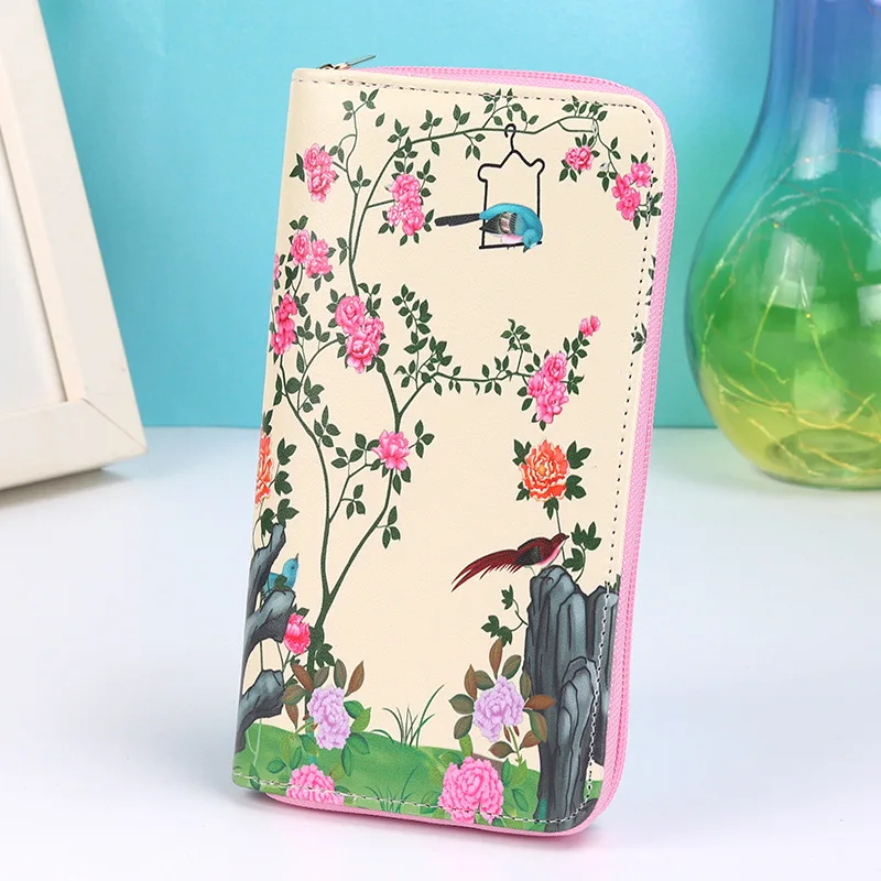 Модный женский кошелек из искусственной кожи длинные складные Кошельки для