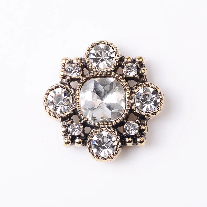 

5pcs/lot Alloy Creative Rhinestone Gold Pearls Pendant Button Ornaments Jewelry Earrings Choker Hair bag DIY Jewelry Accessories