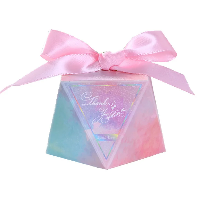 

SLMengGuo Creativity Gradual Change Gift box Packaging Wedding Party Favors Chocolate Paper Gift Box Wedding Favors for Guests