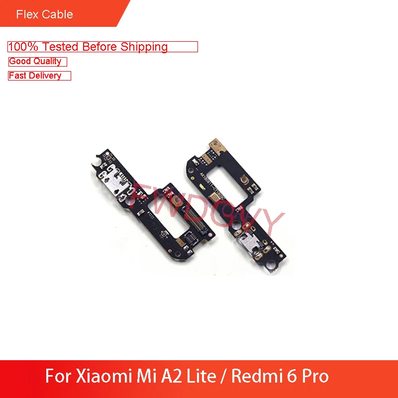 Замена для Xiaomi Mi A2 Lite / Redmi 6 Pro USB Зарядное устройство Док-станция подключения