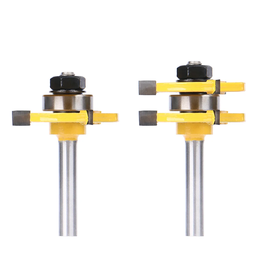 Т образная Концевая фреза 8 мм с хвостовиком 3 зубца для дерева напольный нож