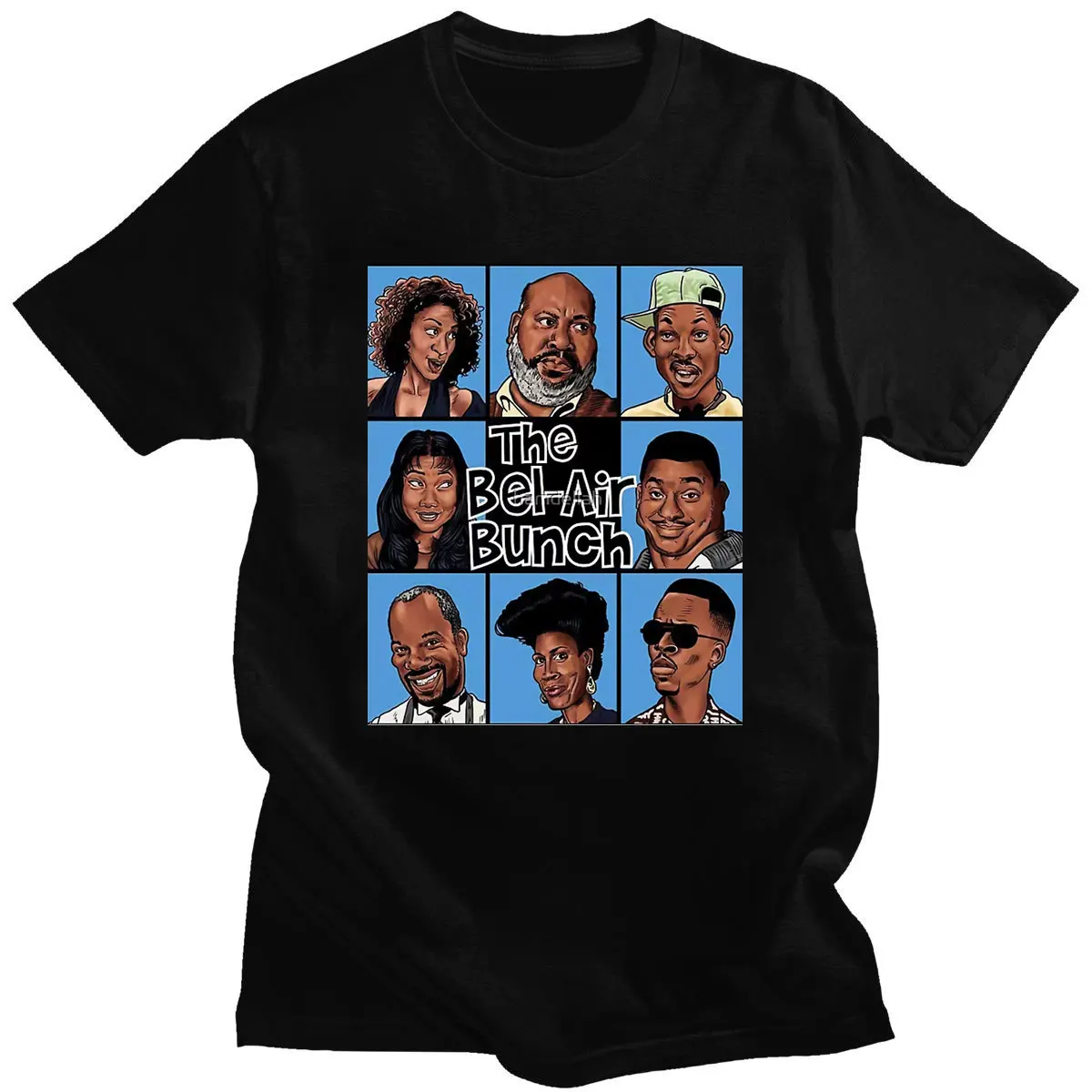 

PLstar Cosmos Fashion T-shirt Will Smith T-shirts Casual Tops Tshirts The Fresh Prince of Bel Air Short Sleeve Cottont Tee Male