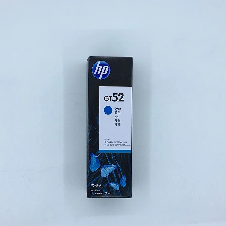 Печать запасов GT51 GT52 M0H50A M0H51A печать запасов hp резервуар для чернил 310 410 318 319 418 GT5800 GT5810 GT5820 hp чернила - Цвет: Blue ink