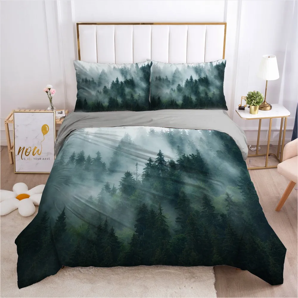 

3D Scenery Design Custom Duvet Cover Set Bedding Sets Comforter Cases Pillow Covers Full Twin Double Single Size Bed Linens