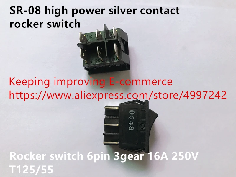 Оригинальный новый 100% SR-08 высокомощный Серебряный контактный кулисный